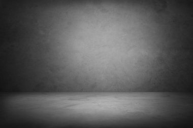 Boş beton zemin ve duvar