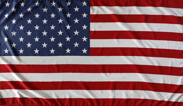 Close Rippled American Flag — Stock Photo, Image