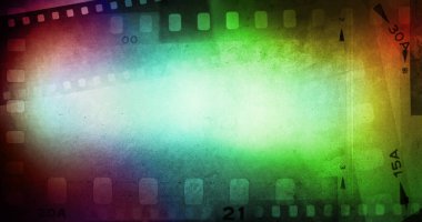 Renkli film negatif çerçeve arka planı