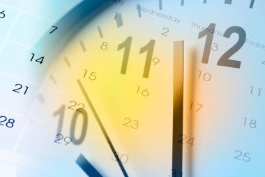 Saat yüzü ve takvim bileşimi