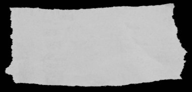 Siyah üzerine yırtık bir kağıt parçası