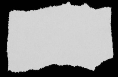 Siyah üzerine yırtık bir kağıt parçası