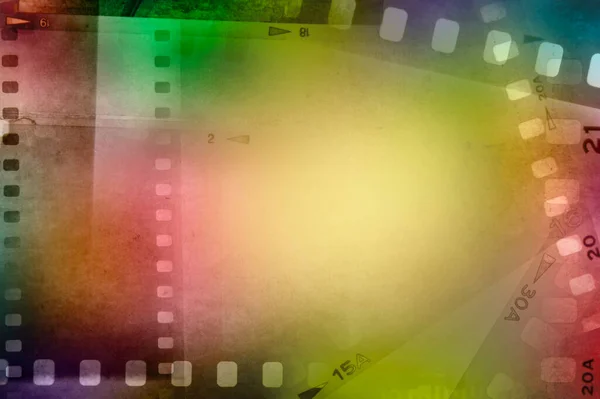 Colorful Film Negative Frames Background — Stock Photo, Image