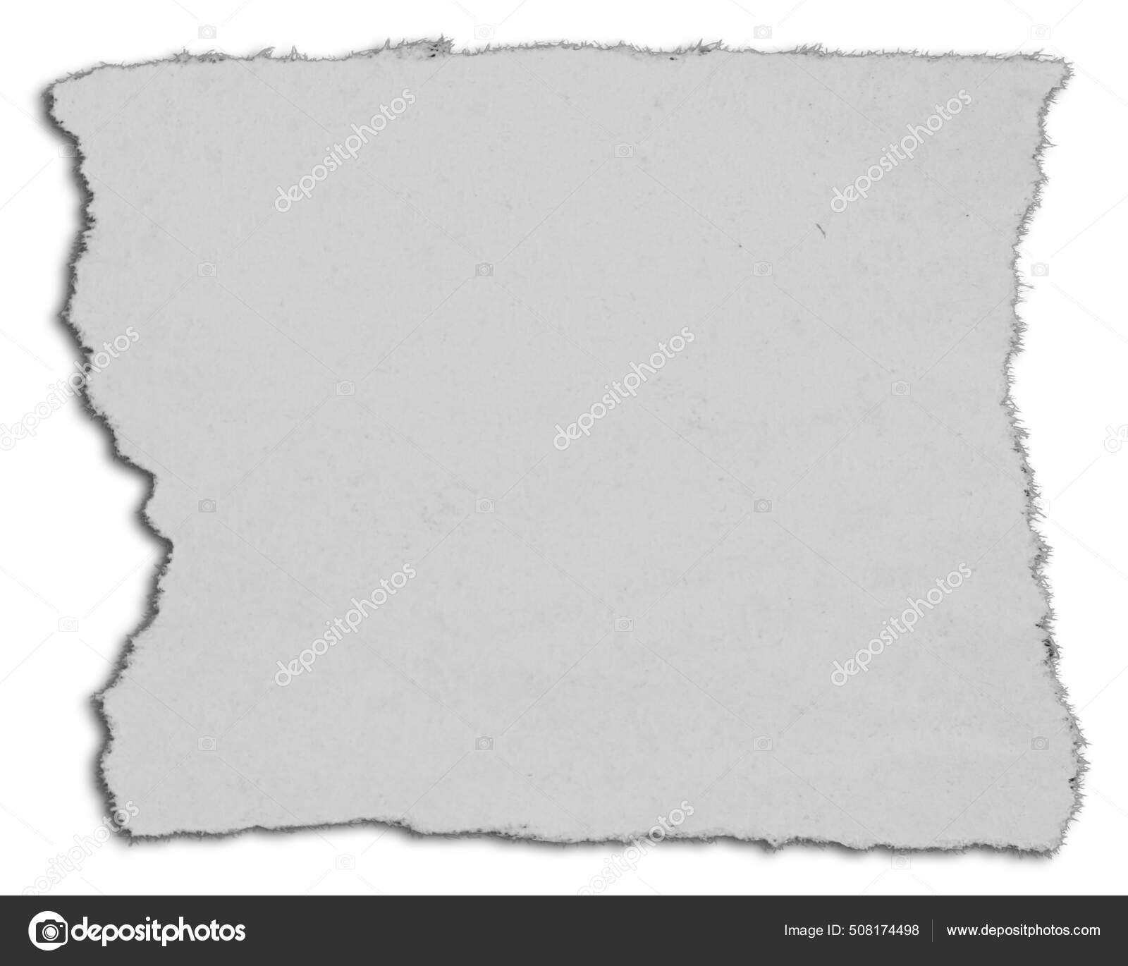 Pedaço Papel Rasgado Branco — Foto © stillfx #508174498, image size:1600x1370