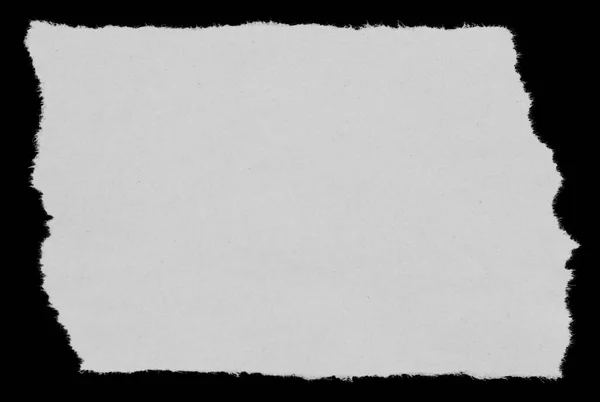 Кусок Рваной Бумаги Черном — стоковое фото