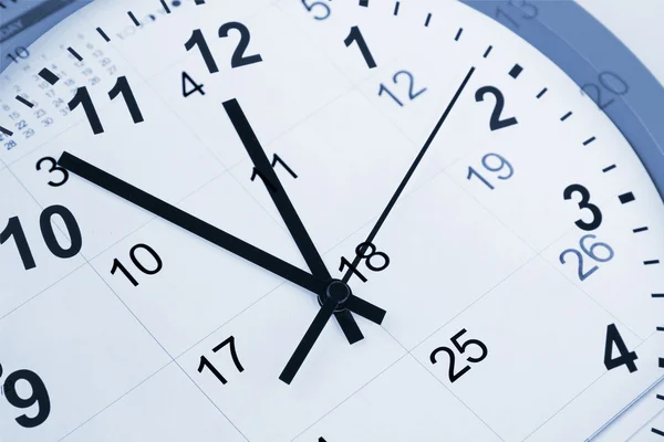 Clock and calendar — Stock Photo, Image