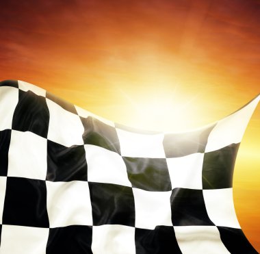 bayrak ve gökyüzü