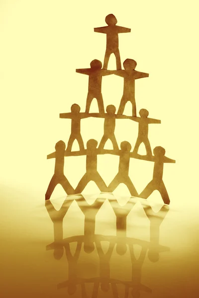 Human pyramid — Stockfoto