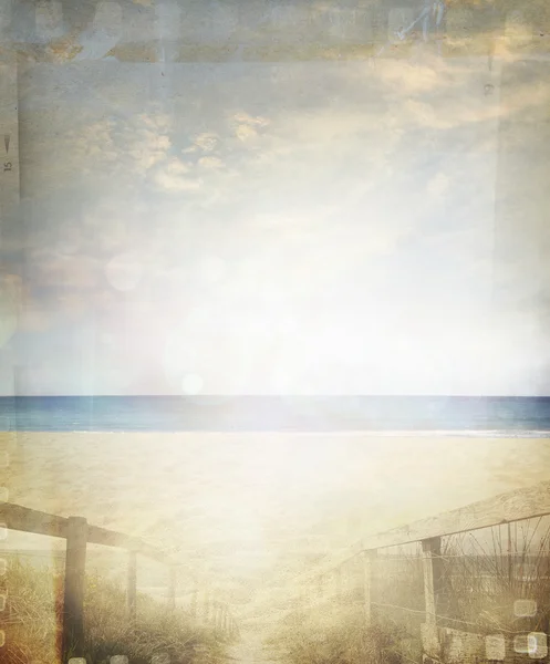 Пляжная сцена — стоковое фото