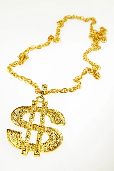 Dollar symbool ketting — Stockfoto