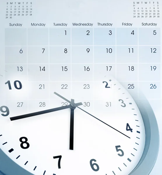 Orologio e calendario — Foto Stock