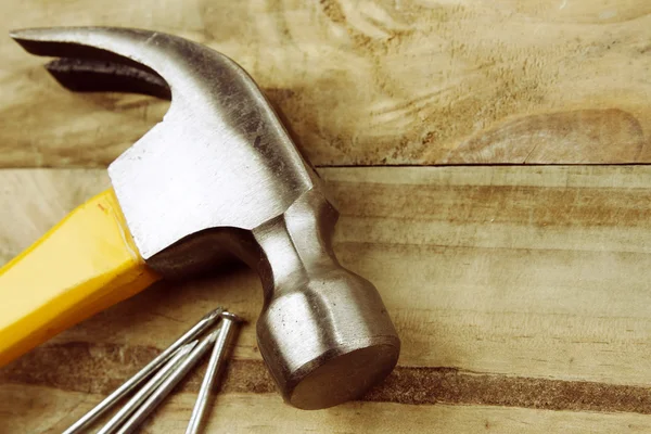 Hammer and nails — Stock Photo, Image