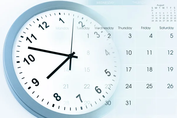 Zegar i kalendarz — Zdjęcie stockowe