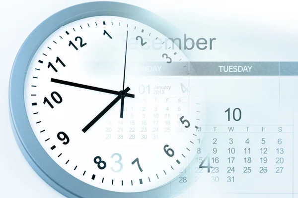 Clock and calendar — Stock Photo, Image