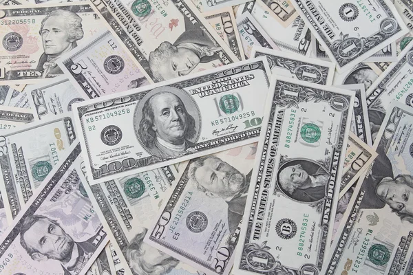 Billetes americanos — Foto de Stock