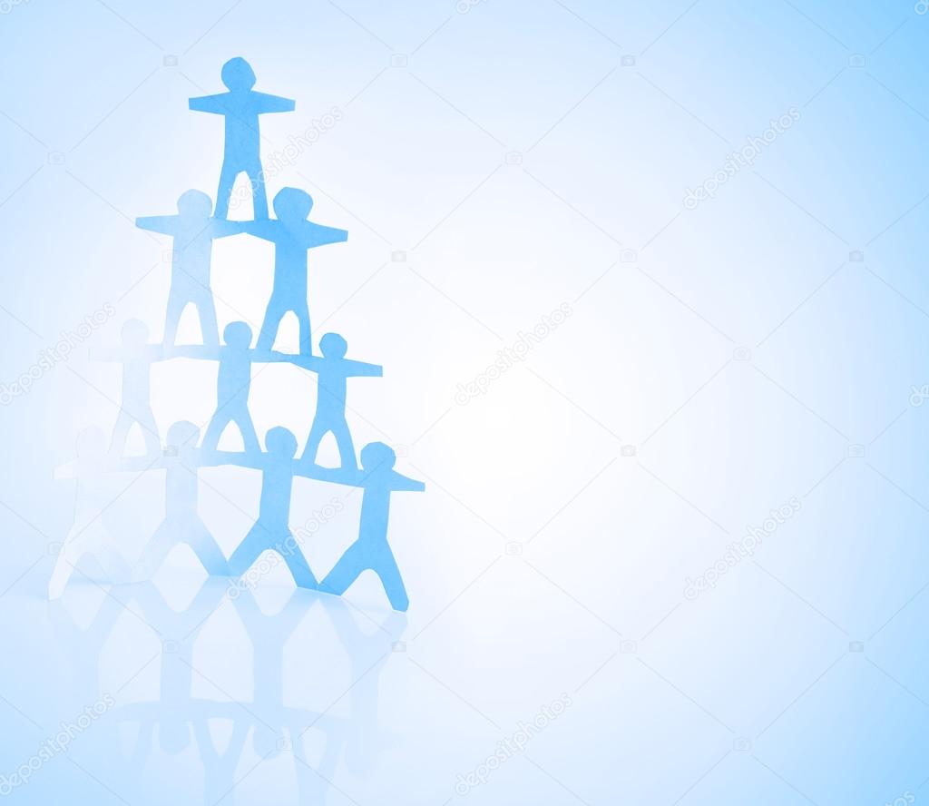 Human pyramid