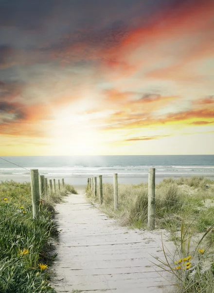 Strandutsikt — Stockfoto