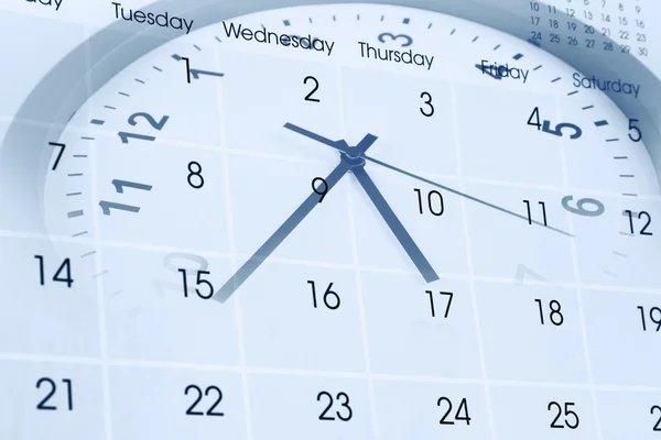 Zegar i kalendarz — Zdjęcie stockowe