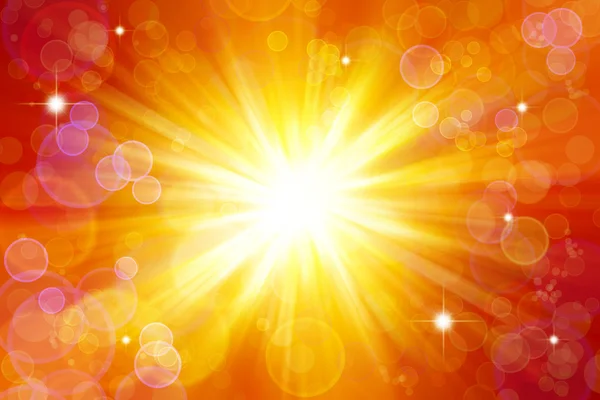 Explosive sun background — Stock Photo, Image