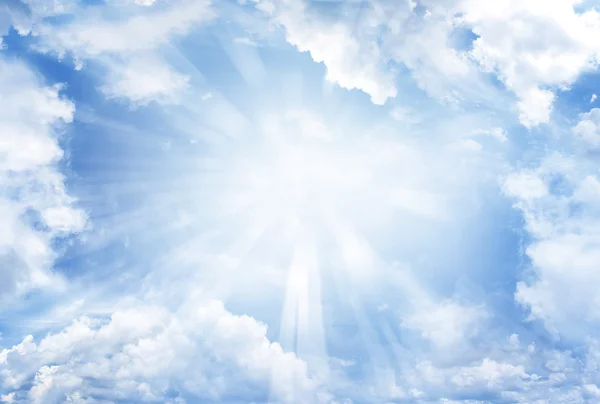 Bright light in sky — Stock Photo, Image