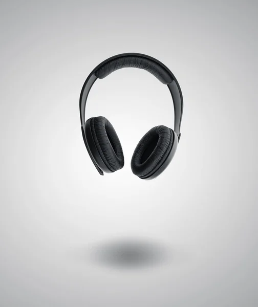 Headphones on grey — Stock Photo, Image