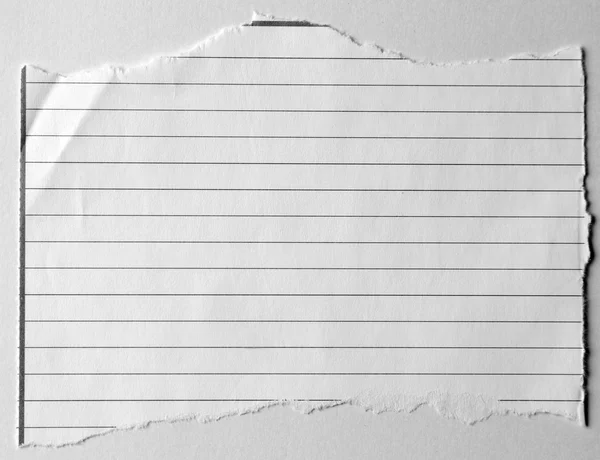 Torn lined paper — Stock Photo, Image