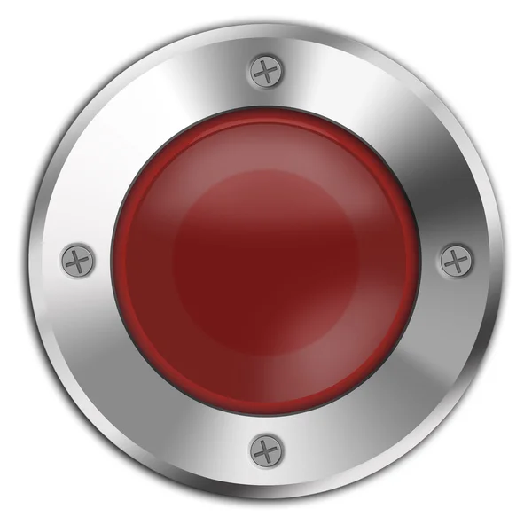 Red button isolated — Stock Photo, Image