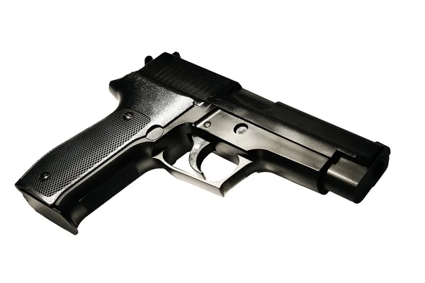 Pistola sobre branco — Fotografia de Stock