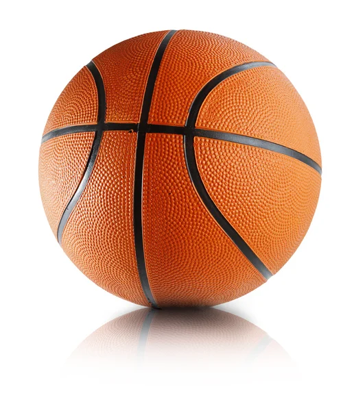 Basketball auf weiß — Stockfoto