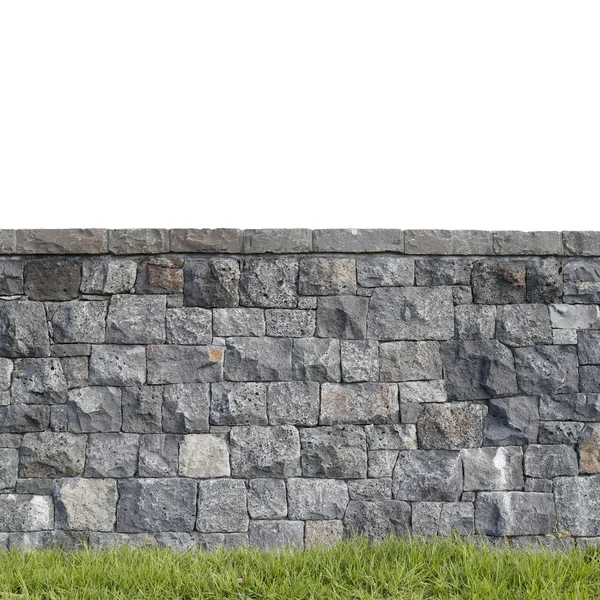 Mauer und Gras — Stockfoto