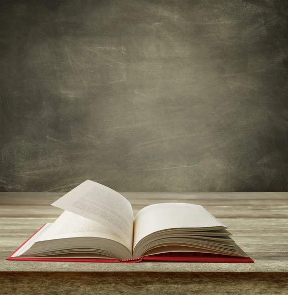 Book and blackboard — Stock Photo, Image