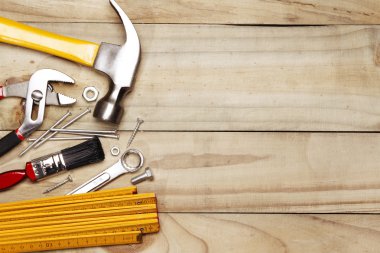 Tools on wood