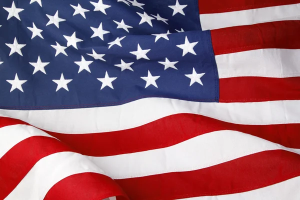 Ruffled USA flag — Stock Photo, Image