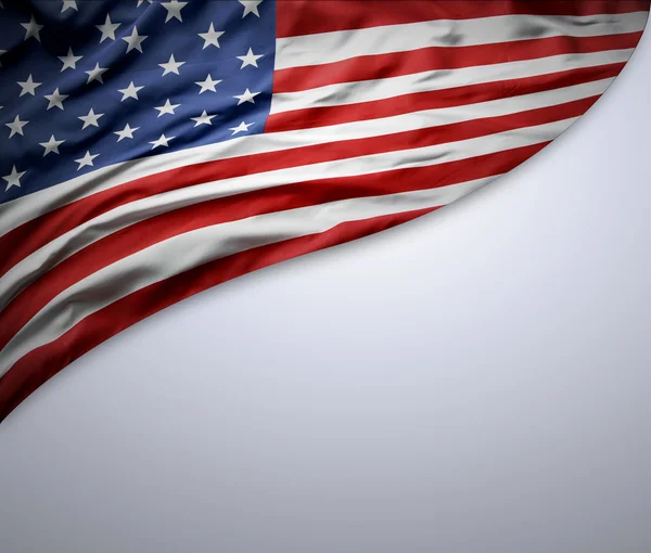 American flag on grey — Stock Photo, Image