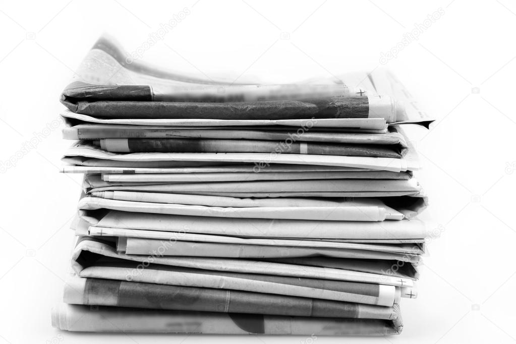 Pile of newspapers