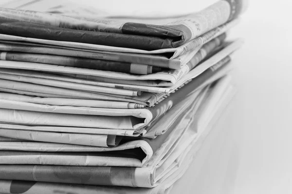 Pile of newspapers — Stock Photo, Image