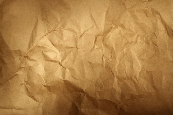 Wrinkled brown paper — Stock Photo, Image