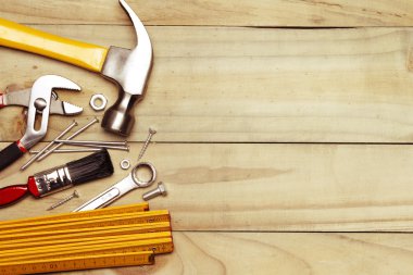 Tools on wood