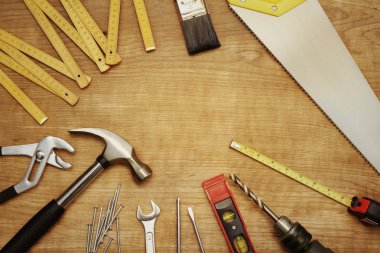 Tools on wood