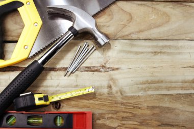 Tools on wood