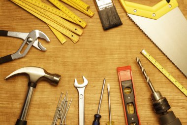 Tools on wood