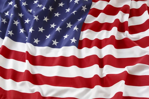 Gekräuselte US-Flagge — Stockfoto