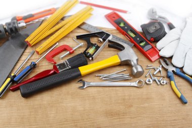 Tools on wood