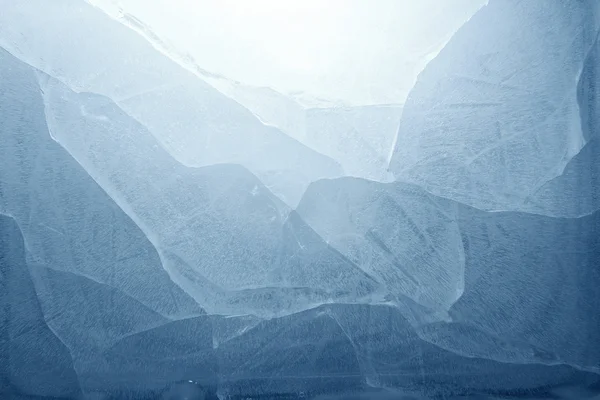 Praskliny v ledu — Stock fotografie