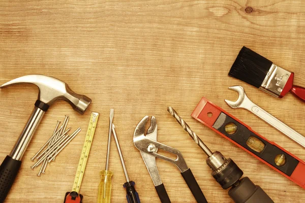 Tools on wood