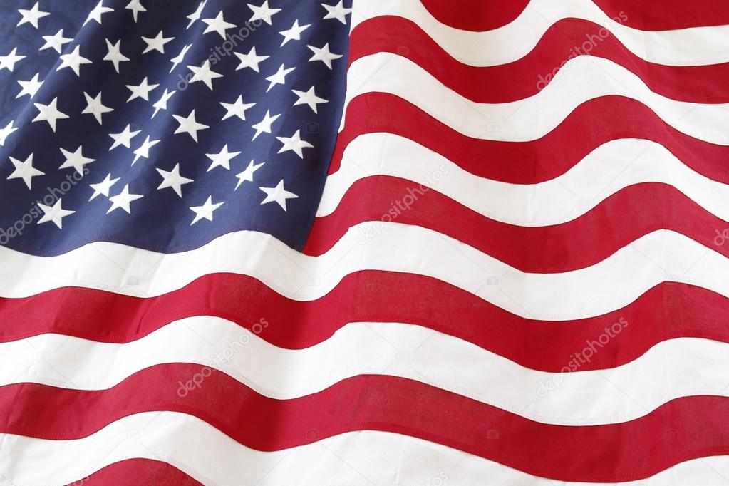 Rippled USA flag