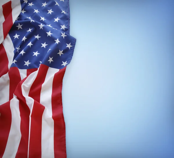 Bandeira americana em azul — Fotografia de Stock