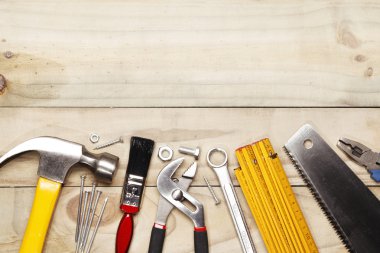 Tools on wood