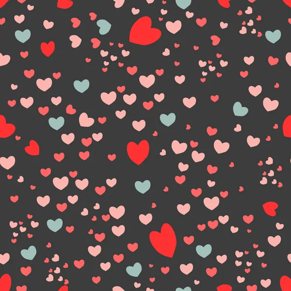 Seamless Pattern Hearts Printing Valentine Day — Stock Photo, Image