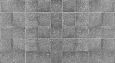 Gri, kirli fayansların soyut arkaplanı. Duvarda Grunge deseni var.